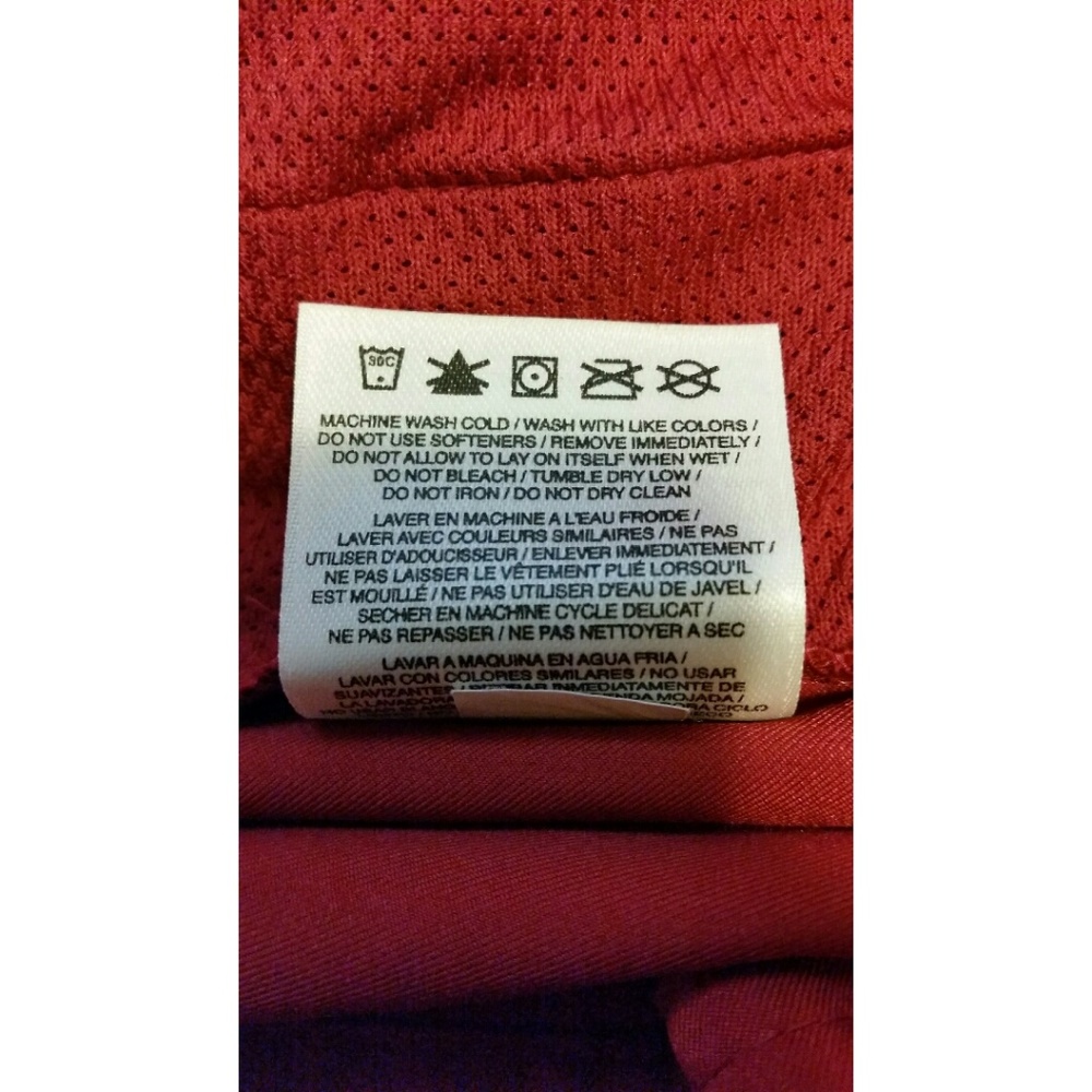 MENS/Nike Dri Fit/Lt Wt Jacket/Size L/Red & White - Picture 6 of 7